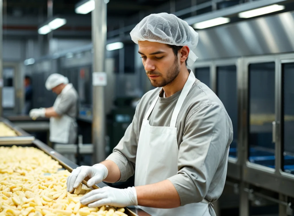 A man working in a factory